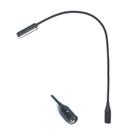 Lâmpada LED de pescoço flexível para DJ JXRYWF 56 cm XLR 3 pinos luz branca Lâmpada LED de pescoço flexível para DJ JXRYWF 56 cm XLR 3 pinos luz branca