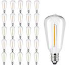 Lâmpada LED de substituição NOTOC regulável de 0,6 W G40/E12, pacote com 25