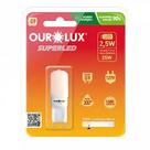 Lampada led dicroica g9 127v x 2,5w