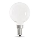 Lâmpada LED elétrica Feit G16.5 E12 60W 5000K regulável, pacote com 2