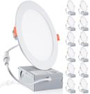 Lâmpada LED embutida meccein 12W 6" 6500K Daylight, pacote com 12
