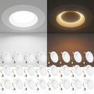 Lâmpada LED Ensenior de 6", 9 W, regulável, 1000 LM, pacote com 24 Lâmpada LED Ensenior de 6", 9 W, regulável, 1000 LM, pacote com 24