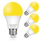 Lâmpada LED EvasTary Yellow 6W 450LM Outdoor, pacote com 4