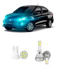Lampada Led Farol Alto Fiat Cronos 2017 A 2022 20000lm