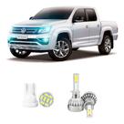 Lampada Led Farol Baixo Volkswagen Amarok 2010-2022 20000lm