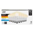 Lâmpada LED Feit Electric A19, pacote com 10, 60 W, 800 lm, 15.000 h