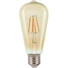 Lâmpada Led Filam St64 4w Autovolt E-27 2000k âmbar - Blumenau Iluminação