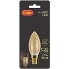 Lâmpada Led Filamento âmbar 2,5w 2000k E14/ E27 - G-light Lâmpada Led Filamento âmbar 2,5w 2000k E14/ E27 - G-light