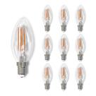 Lâmpada Led Filamento Avant Clear Vela 4W 2700k E14 10 Und Lâmpada Led Filamento Avant Clear Vela 4W 2700k E14 10 Und