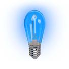 Lâmpada Led Filamento Azul 1w E-27 220v 4 Peças Foxlux