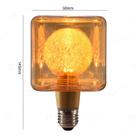 Lâmpada led filamento cubo bubbles 4w 2200k e27