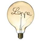 Lâmpada Led Filamento G125 4W Love Lâmpada Led Filamento G125 4W Love