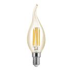 Lâmpada LED filamento vela bico torto 4W