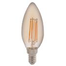 Lâmpada LED Filamento Vela C35 E14 4W 2200K Luz Amarela