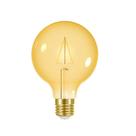 Lâmpada led filamento vintage globo g95 ambar autovolt