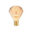 Lâmpada LED Fireworks Vintage D95 Âmbar 2W E27 - Taschibra