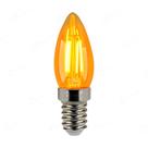Lâmpada led flamento retrô vela balão 4w 2200k e14