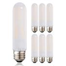 Lâmpada LED fosca Leools T10 8W 2700K E26 regulável, pacote com 6 Lâmpada LED fosca Leools T10 8W 2700K E26 regulável, pacote com 6