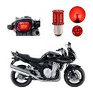 Lâmpada Led Freio 2 Polos Sequencial Strobo Moto Bandit 1250 2009 2010 2011 2012 2013 Lâmpada Led Freio 2 Polos Sequencial Strobo Moto Bandit 1250 2009 2010 2011 2012 2013