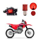 Lâmpada Led Freio 2 Polos Sequencial Strobo Moto CRF 230F 2007 2008 2009 2010 2011 2012 2013 Lâmpada Led Freio 2 Polos Sequencial Strobo Moto CRF 230F 2007 2008 2009 2010 2011 2012 2013