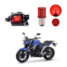 Lâmpada Led Freio 2 Polos Sequencial Strobo Moto Fazer 250 2012 2013 2014 2015 2016 2017 2018 2019 2020 Lâmpada Led Freio 2 Polos Sequencial Strobo Moto Fazer 250 2012 2013 2014 2015 2016 2017 2018 2019 2020