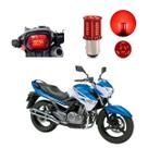 Lâmpada Led Freio 2 Polos Sequencial Strobo Moto Inazuma 250CC 2015 Lâmpada Led Freio 2 Polos Sequencial Strobo Moto Inazuma 250CC 2015