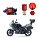 Lâmpada Led Freio 2 Polos Sequencial Strobo Moto Versys 1000 Grand Tourer 2013