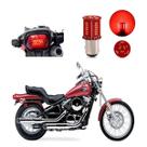 Lâmpada Led Freio 2 Polos Sequencial Strobo Moto Vulcan 800CC 1995 1996 1997 Lâmpada Led Freio 2 Polos Sequencial Strobo Moto Vulcan 800CC 1995 1996 1997