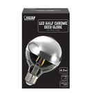 Lâmpada LED G25 Silver Meio Cromada Feit Electric 40W