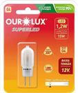 Lampada LED G4 Ourolux Bipino 1,2w 12v KIT COM 10 Lampada LED G4 Ourolux Bipino 1,2w 12v KIT COM 10