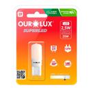 Lâmpada Led G9 2.5 Watts 127 Volts Branco Frio 6500K - OUROLUX