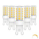 Lâmpada LED G9 4W 4000K 120V regulável 400lm, pacote com 5 unidades Chinnor