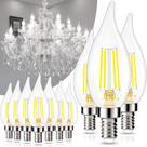 Lâmpada LED GOLSPARK E12 Candelabra 4W 5000K 550lm, pacote com 10