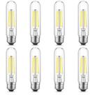 Lâmpada LED Gozelux Tubular T10 6W 750lm 5000K E26, pacote com 8