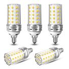 Lâmpada LED HAONIULED E12 10 W 100 W equivalente a 4000 K 1000 LM, pacote com 5 Lâmpada LED HAONIULED E12 10 W 100 W equivalente a 4000 K 1000 LM, pacote com 5