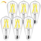 Lâmpada LED Hizashi E26 6W 4000K 700lm regulável, pacote com 6