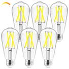 Lâmpada LED Hizashi Edison 6W 60W equivalente E26 regulável 5000K