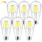 Lâmpada LED Hizashi Vintage Edison regulável 4W (pacote com 6)