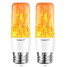 Lâmpada LED HoogaLife Warm Flickering E26, pacote com 2