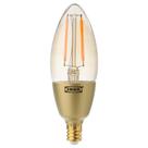Lâmpada LED IKEA Rollsbo E12 200lm Lustre regulável marrom