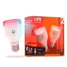 Lâmpada LED inteligente LIFX cor A19 1100 lúmens, pacote com 2