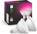 Lâmpada LED inteligente Philips Hue 100W PAR38 branca/colorida, pacote com 2 Lâmpada LED inteligente Philips Hue 100W PAR38 branca/colorida, pacote com 2
