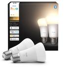 Lâmpada LED inteligente Philips Hue A19 9W 810 lúmens 2700K, kit com 2 unidades Lâmpada LED inteligente Philips Hue A19 9W 810 lúmens 2700K, kit com 2 unidades