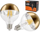 Lâmpada LED KarlunKoy Large Half Gold Light de 8 W (equivalente a 80 W), pacote 2 Lâmpada LED KarlunKoy Large Half Gold Light de 8 W (equivalente a 80 W), pacote 2