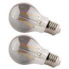 Lâmpada Led Kit 2 unid. Fumê 30W Iluminação Decorativa Vintage Retrô Multifilamento Branco Quente Luz Casa Decoração