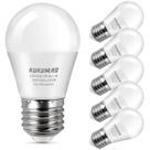 Lâmpada LED KUKUMAO A15 3W 2700K E26, pacote com 6 unidades, equivalente a 25 W