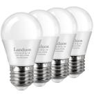 Lâmpada LED Landuos A15 de 3 W (equivalente a 25 W) 2700K E26, pacote com 4