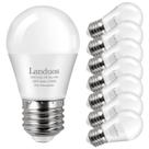 Lâmpada LED Landuos A15 E26 3W 2700K branca quente, pacote com 8
