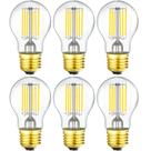 Lâmpada LED Leools Dimmable A15 8W (equivalente a 75 W) 4000 K 900 lm, pacote com 6