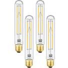 Lâmpada LED Leools Dimmable E26 8W 800lm 3000K branca macia, pacote com 4 Lâmpada LED Leools Dimmable E26 8W 800lm 3000K branca macia, pacote com 4